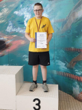 Ben auf dem Podium