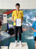 Florian auf dem Podium